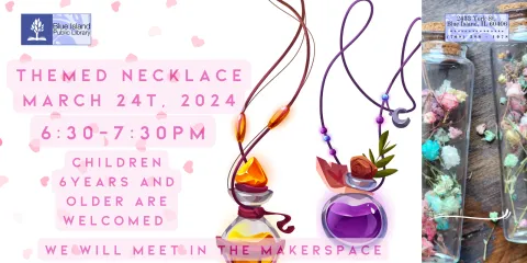 Children 6 years and up can attend with an adult present. We will meet in the Makerspace