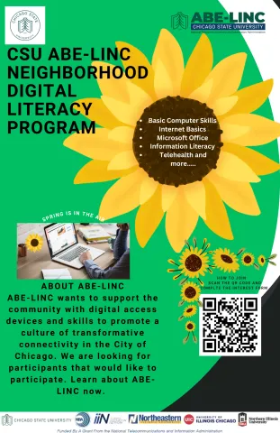 CSU ABE-LINC NEIGHBORHOOD DIGITAL LITERACY PROGRAM. Basic computer skills, internet basics, Microsoft Office, Telehealth, and more. ABE-LINC wants to support the community with digital devices and tech help.