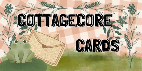 frog card plaid
