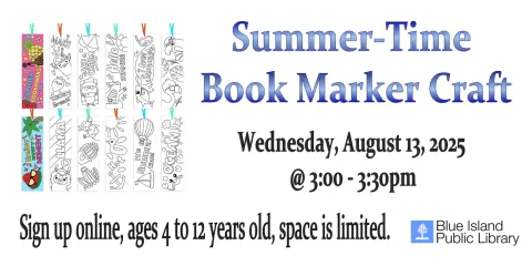 Summer-Time  Book Marker Craft