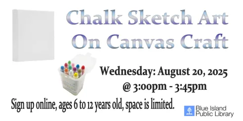 Chalk Sketch Art  On Canvas Craft