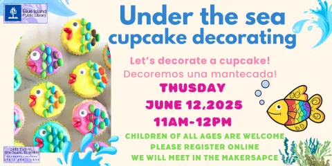 under the sea cupcake decorating