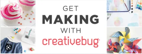 colorful arts and crafts supplies 'get making with creativebug'