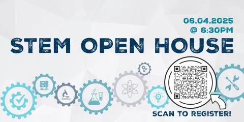Thumbnail with program information: "STEM Open House. 6/4/2025"