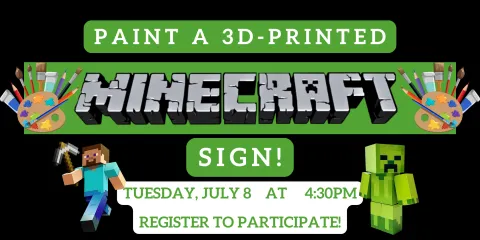Paint a 3D Printed Minecraft Sign 