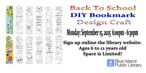 Back To School Bookmark Decorating Craft / September 15, 2025