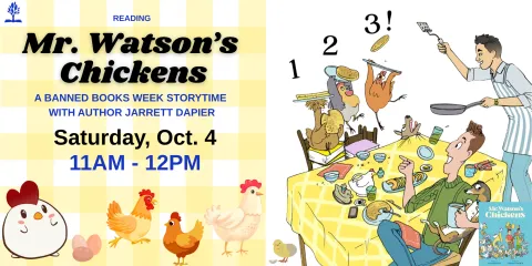 Storytime Saturday October 4th from 11AM to 12PM noon drop ins welcome 