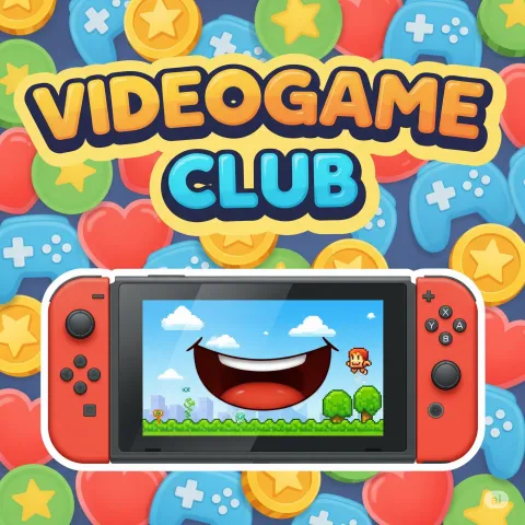 Videogame Club August 23 from 2PM to 4PM, drop in only, for kids 8th grade and under only.