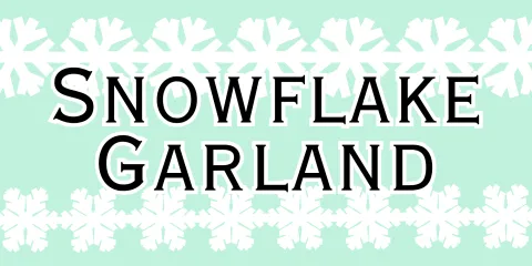 snowflake garland