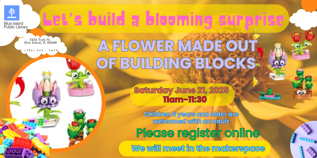 Let's build a flower out of tiny blocks