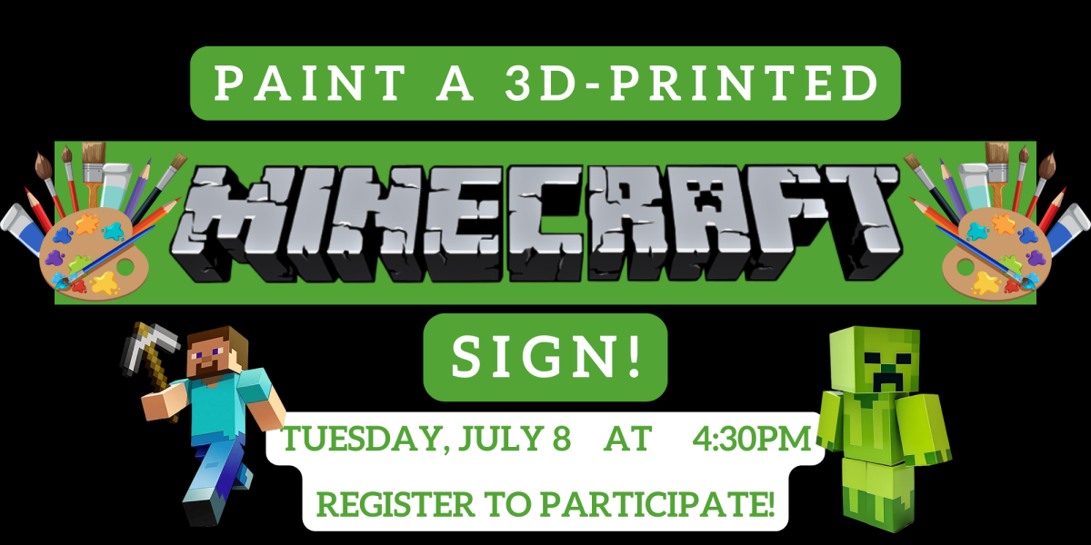 Paint a 3D Printed Minecraft Sign 