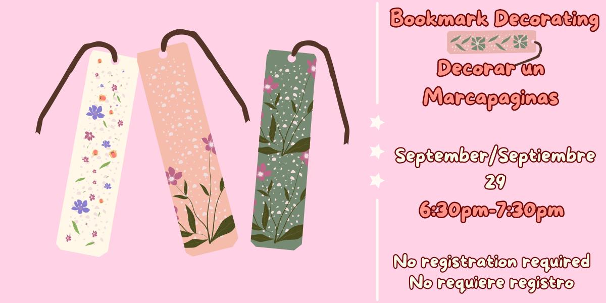 Bookmark Decorating